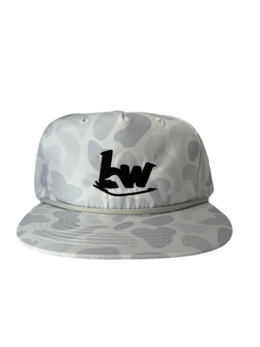 BW Logo Embroidered White Rope Hat