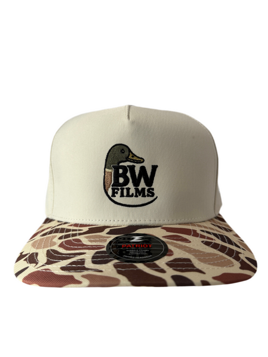Vintage Camo/Tan BW Films Mallard Hat